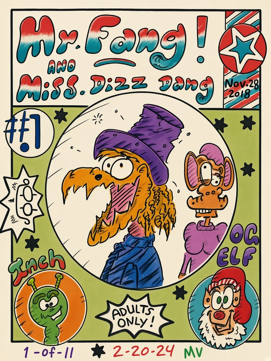 Mr. Fang and Miss Dizz Dang #1. Remastered. Marty Volpe.