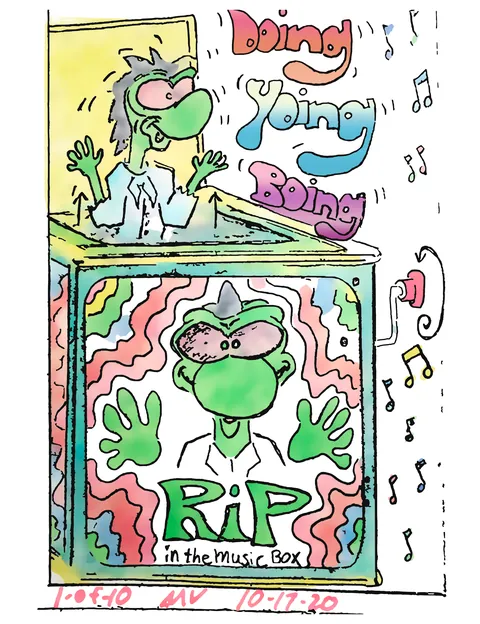 Rip in the Music Box cover art by Marty Volpe